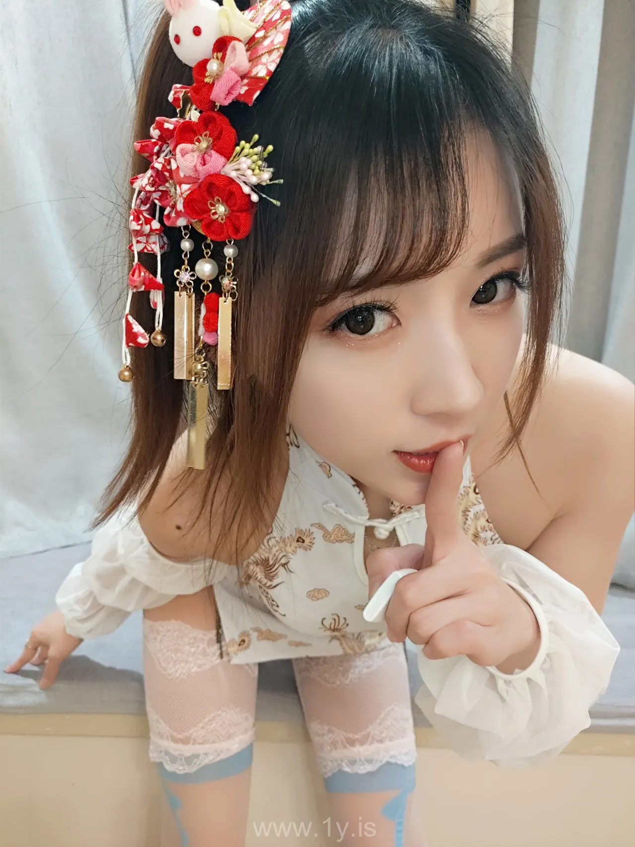 小女巫露娜 NO.010 白色蕾丝长筒